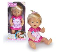 Nenuco - Syndrome de Down, Collection Diversité, Poupon boit et fait pipi, 35 cm, Corps rigide, Pour les enfants dès 2 ans, NFN65