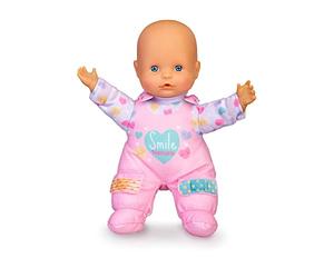 Nenuco - Tiritas, Poupée Souple avec Sons de bébé, Dit Maman et Papa, pleure et Rire, avec Bandes Amovibles, Jouet pour Les Tout-Petits à partir de 10 Mois, Famosa (NFN24000)