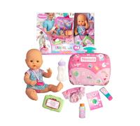 Nenuco poupée Voyage avec Moi – 30 cm, corps rigide, valise à langer, 6 accessoires, +2 ans