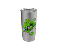Nénuphar violet pour étang en forme de manie Gobelet isotherme en acier inoxydable double paroi