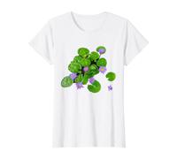 Nénuphar Violet pour étang en Forme de Manie T-Shirt Graphique avec Valeur