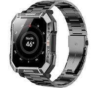 Nenv-Métal Compatible Avec Blackview/Iowodo W60 Smart Watch,Bracelet En Acier Inoxydable Compatible Avec Bracelet Gblackview W60,R30 Pro,R50 Smart Watch.