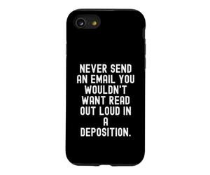 n'envoyez jamais Un e-Mail Que Vous ne voudriez Pas Lire à Haute Voix Witty Coque pour iPhone SE (2020) / 7/8
