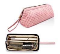 NENYX Étui de transport monocouche résistant à l'eau pour sèche-cheveux/Shark Flexstyle/Dyson Airwrap et accessoires de coiffeur, rose (sac uniquement)