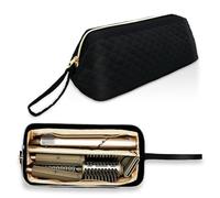 NENYX Étui de transport monocouche résistant à l'eau pour sèche-cheveux/Shark Flexstyle/Dyson Airwrap et accessoires de coiffeur, noir (sac uniquement)