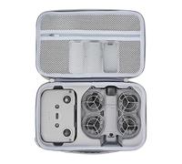 Neo 2 Étui de transport pour DJI Neo 2 Fly More Combo Accessoires, sac à bandoulière étanche et portable en polyuréthane pour télécommande DJI RC-N3, 4 batteries et concentrateur de charge, gris