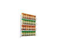 Neo 32 Pièces Chrome 4 Étagère Rangement pour Épices Pots pour Mural ou Placard Cuisine