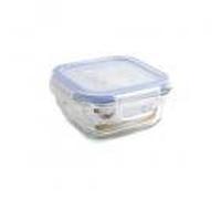 NEO+ 36839 Boîte Carrée avec Couvercle Hermétique, Glass, Multicolore, Taille Unique