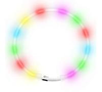 NEO+ Amélioration de la visibilité et de la sécurité du Chien LED Collier de sécurité USB Rechargeable pour Chien. Se connecte aux appareils. Le Chien Devient Plus Visible et Plus sûr. Taille