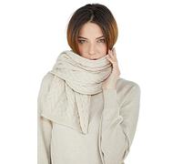 NEO B - CASHMERE | Écharpe | Tresse | 100 % Cachemire | Fil Cardiff | Unisexe | Fabriqué en Italie, beige, Taille Unique