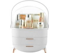 Neo Boîte de rangement à trois couches pour maquillage et soins de la peau, blanc