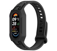 NEO+ Bracelet de rechange robuste compatible avec Xiaomi Mi 5/6/7/8/9/10 Tracker d'activité non inclus (Noir)