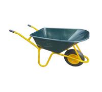 Neo Brouette de jardin robuste 110 L 150 kg en plastique durable avec plateau vert