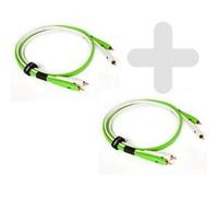 Neo by Oyaide Câble RCA d+ DUO-SET1 Class B 2x RCA 1 m