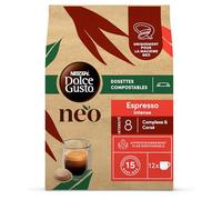 NEO Espresso Intense par NESCAFÉ® Dolce Gusto® - 72 Dosettes de café (6 boîtes de 12 dosettes) - Compatibles uniquement avec les machines à café NESCAFÉ Dolce Gusto NEO