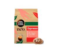 NEO Espresso par NESCAFÉ® Dolce Gusto® - 72 dosettes de café compostables à base de papier (6 boîtes de 12 dosettes)