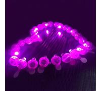 Neo LOONS® Lot de 100 boules lumineuses rondes à LED rose - Longue durée de veille pour lanterne en papier - Décoration de fête ou de mariage