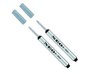 NEO+ Lot de 2 minis recharges pour stylo roller encre bleue