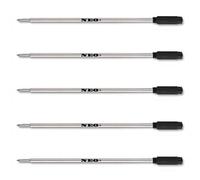 NEO+ Lot de 5 recharges pour stylo à bille, encre noire, compatibles avec Cross 8513, pointe moyenne, en acier inoxydable, fabriquées en Allemagne, 5 pièces