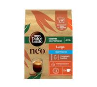 NEO Lungo Décaféiné par NESCAFÉ® Dolce Gusto® - 72 Dosettes de café (6 boîtes de 12 dosettes) - Compatibles uniquement avec les machines à café NESCAFÉ Dolce Gusto NEO