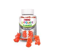 Neo Peques - Multivitamines Gommes pour Enfants à Partir de 3 Ans - 30 Unités (1 Mois) - Ingrédients 100% Naturels - 6 Vitamines Essentielles et Zinc pour le Système Immunitaire - Goût de Fraise