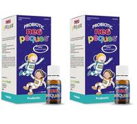 NEO PEQUES Probiotique - 8 Ampoules - complément alimentaire à base de Probiotiques et Prébiotiques - Équilibre Intestinal - Renforcement Immunitaire - Saveur Tutti-Frutti - Pour Enfants (Lot de 2)
