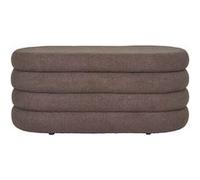 Neo - pouf avec rangement - en tissu bouclette - Marron $cou G