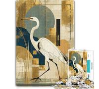Neo-Rinpa White Egret No. 04 - Japanese Decor Puzzle, 1000 pièces | Profitez de cette activité puzzle relaxante le w nd, pour se concentrer.
