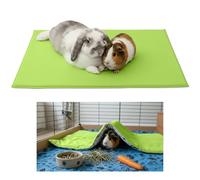 NEO SOLVO Tapis Couverture Polaire pour Cochon d'Inde et Lapin - pour Dormir Dessus et se Cacher Dessous - Lavable - - 60x120cm - Midwest - Vert
