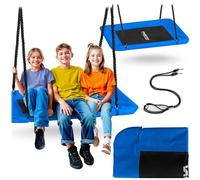 Neo-Sport Balançoire nid d'extérieur, 110 x 70 cm, avec Armature, Charge maximale : 150 kg, imperméable, rectangulaire, Bleu-Noir