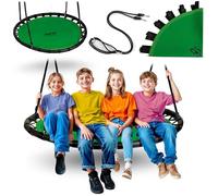 Neo-Sport Balançoire nid d'extérieur, 120 cm, avec Armature, Charge maximale : 150 kg, imperméable, Ronde, Verte