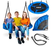 Neo-Sport Balançoire nid d'extérieur, pour Enfant, 115 cm, capacité de Charge jusqu'à 150 kg, Bleu Swingo