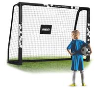 Neo-Sport But de Football pour Enfants et Adultes avec Housse de Protection 180 x 120 x 60 cm Noir/Blanc Hexagone