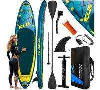 Neo-Sport Planche de Stand up Paddle Aquasurf 10.6 - Kit Complet pour débutants et Loisirs - 320 x 84 x 15 cm - Charge maximale : 140 kg - avec pagaie, Pompe, Leash et Sac à Dos