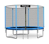 Neo-Sport Trampoline de Jardin - 183 cm - Trampoline sur 3 Pieds Doubles - Échelle en métal - Filet de sécurité - Trampoline d'extérieur pour Enfants - Charge maximale 50 kg
