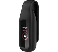 NEO+, Support à clip en silicone noir compatible avec le tracker d'activité Fitbit Luxe
