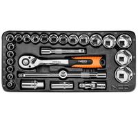 Insert cliquet et douilles 1/2 NEO TOOLS 84-238 27 pièces
