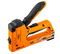 Neo Tools Agrafeuse 16-030 – 4-en-1 pour tapisserie 6-14 mm, corps aluminium, agrafes J/G/L/E