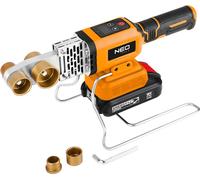 NEO TOOLS Appareil à souder les tubes sans batterie, Appareil à souder bout à bout professionnel avec affichage numérique Appareil à souder les matières plastiques Soudage des tubes 18 V