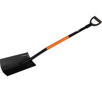 NEO TOOLS Bêche massive Bêche de jardin manche ergonomique, poignée en D Bêche droite
