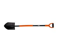 NEO TOOLS Bêche Professionnelle trempée, Tige en métal, poignée caoutchoutée sur Tube, Longueur 1250 mm, Largeur de la tête 200 mm, bêche de Jardinage, Pelle de Jardin