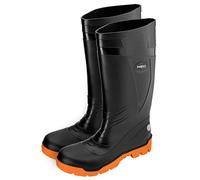 NEO TOOLS Bottes en caoutchouc S4 SRC, PVC, noir, doublure en maille polyamide, taille 40-47, Noir , 47 EU