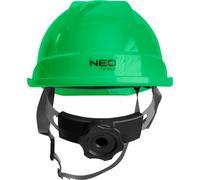 NEO TOOLS Casque industriel avec jugulaire, circonférence réglable 52-64cm, matériel : ABS, ceinture à 6 points, jugulaire à 4 points, plage de température -30°C/+50°C
