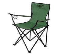 NEO TOOLS Chaise pliante de camping - Siège d'extérieur léger et portable pour le camping, les pique-niques et les loisirs, en tissu Oxford imperméable 100 % polyester et structure en tube d'acier