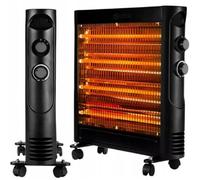 NEO TOOLS Chauffage de stationnement infrarouge à quartz Chauffage infrarouge Garantie du fabricant Radiateur en quelques minutes à la température de fonctionnement Chauffage (600 W/1200 W)