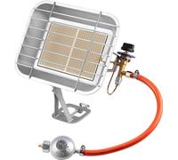 NEO TOOLS Chauffage radiant au gaz, chauffage radiant, régulateur de pression inclus, fonctionnant au propane - gaz - chauffage radiant, tuyau et régulateur inclus 4600 W