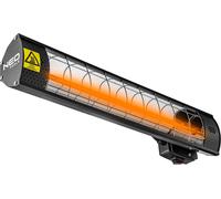 NEO TOOLS Chauffage radiant Puissance 2000W, IP65, élément chauffant lampe halogène dorée, surface de chauffe 18 m², durée de fonctionnement 6000 h, pour montage mural, au plafond ou sur trépied, pour