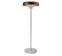 NEO TOOLS Chauffage radiant sur pied 1000W/2000W, aluminium, hauteur réglable 2,1 m, IP34, élément chauffant halogène, radiateur de terrasse, sans télécommande