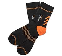 NEO TOOLS Chaussettes de travail Coolmax, taille 43-46, 45% coton, 23% Coolmax, 22% polyester, 6% polyamide, 4% élasthanne; finition semi-transparente