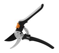 NEO TOOLS Ciseaux bypass, 200 mm, portée jusqu'à 18 mm, avec engrenage, poignée ergonomique avec poignées souples en caoutchouc TPR, verrouillage par le pouce, lames en acier trempé, avec revêtement a